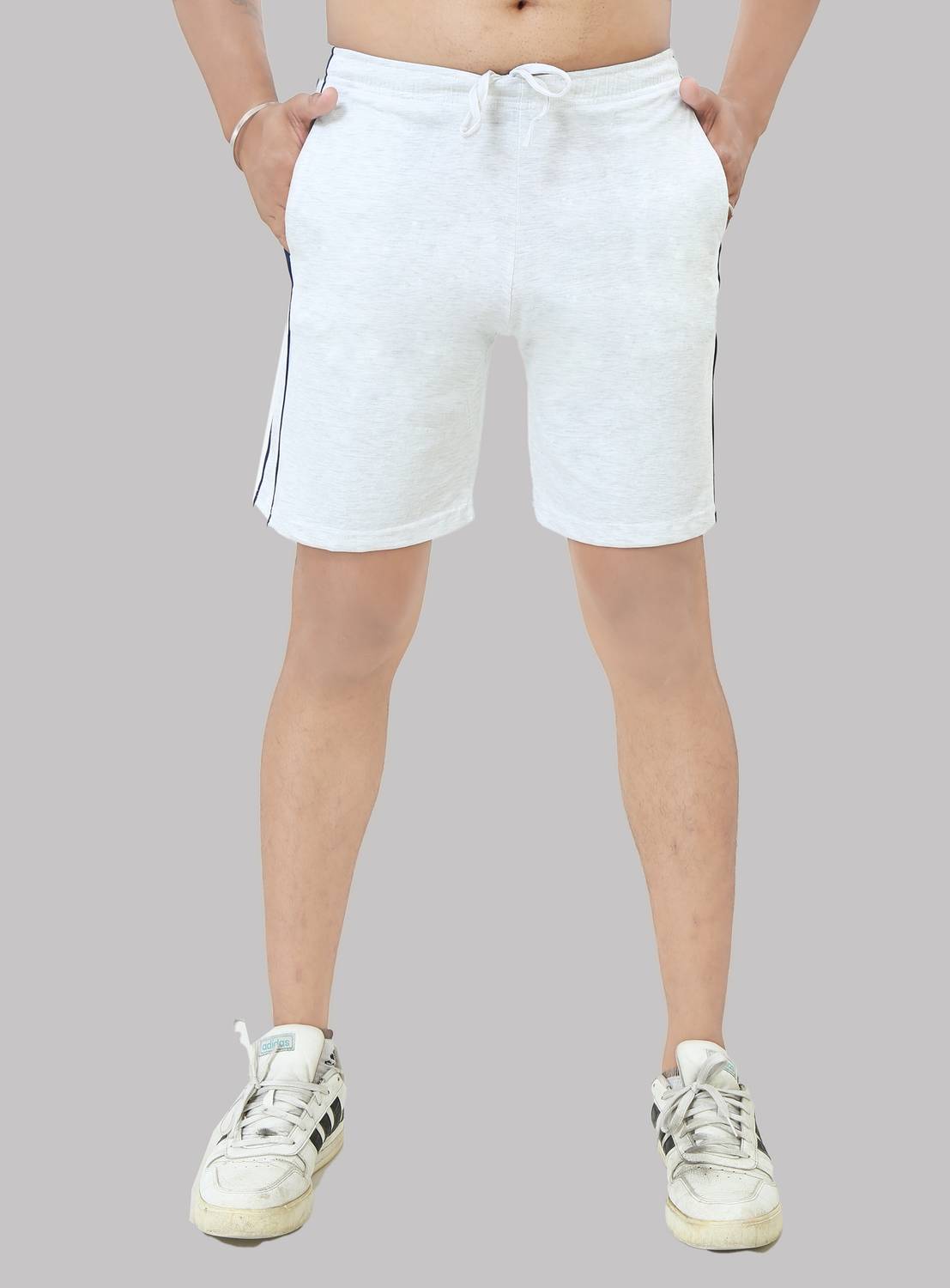 BLACK BROTHERS Solid Men Grey Basic Shorts