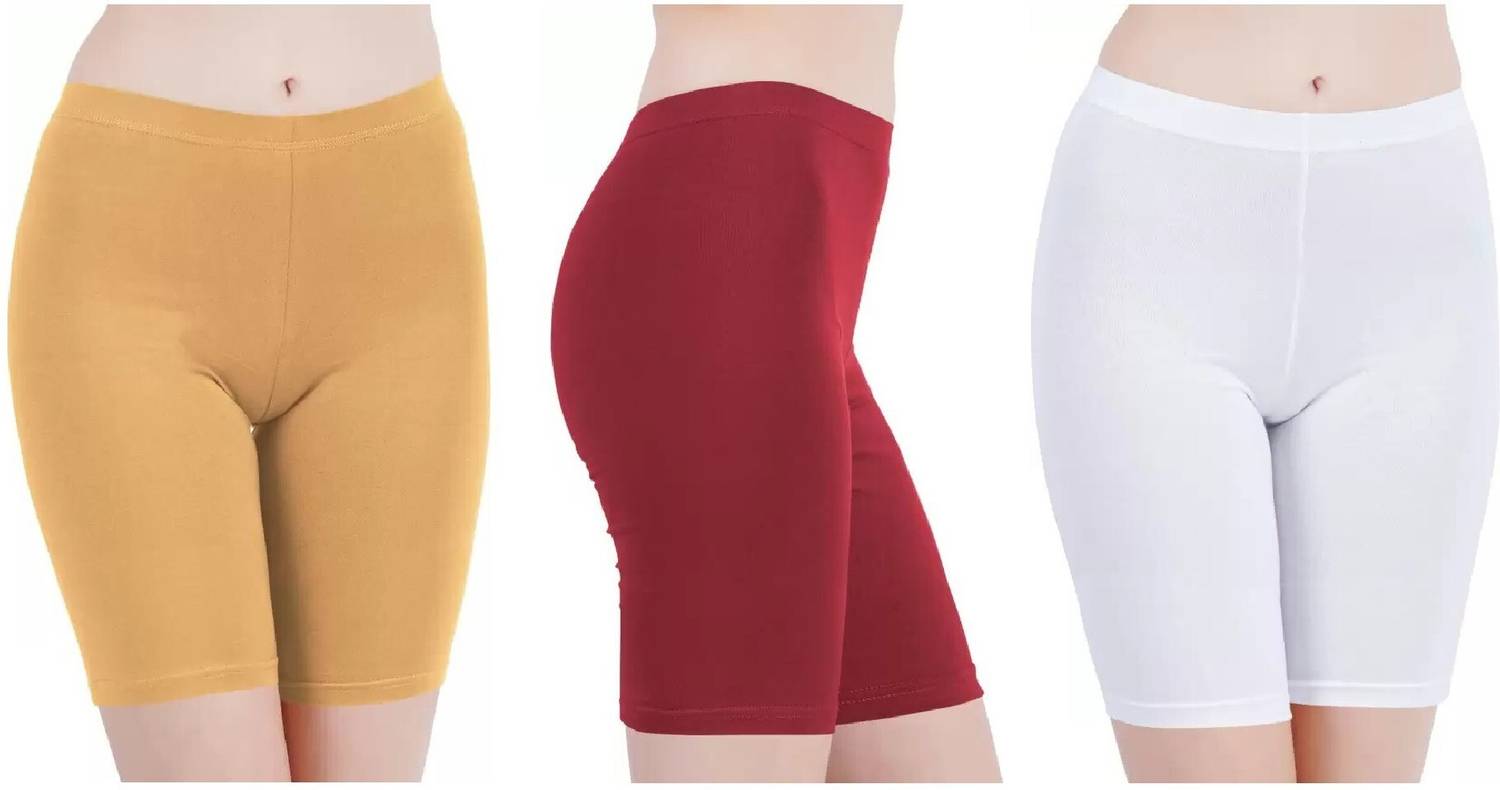 AJ FASHIONS Solid Women Multicolor Cycling Shorts