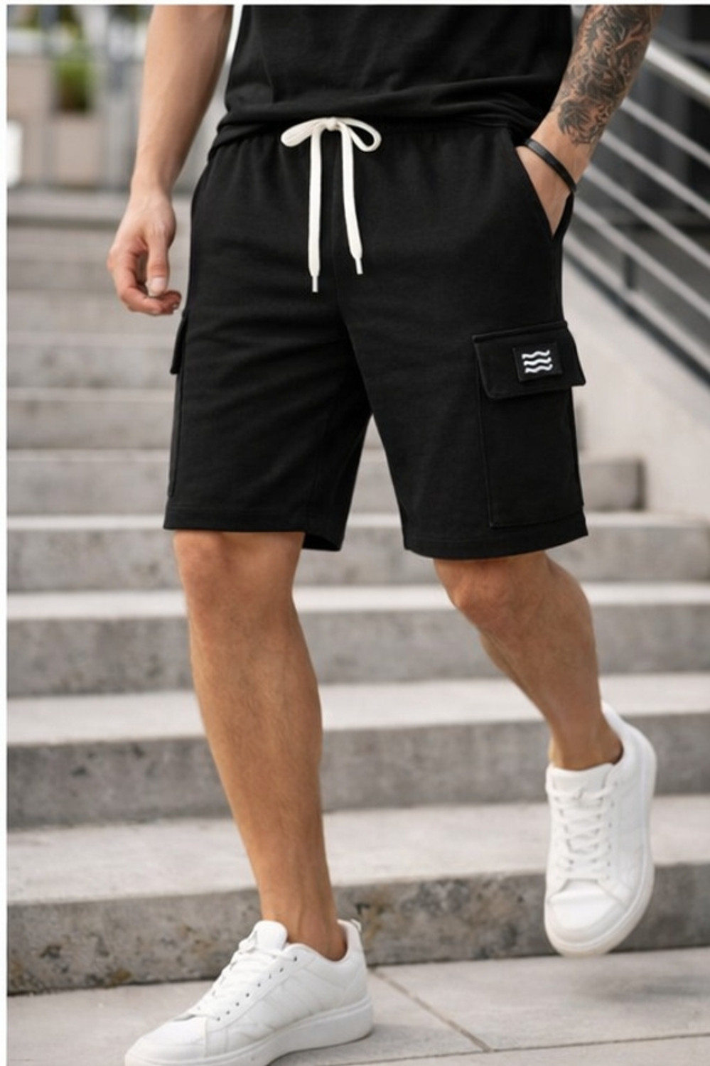 Image of FABFLEE Self Design Men Multicolor Basic Shorts