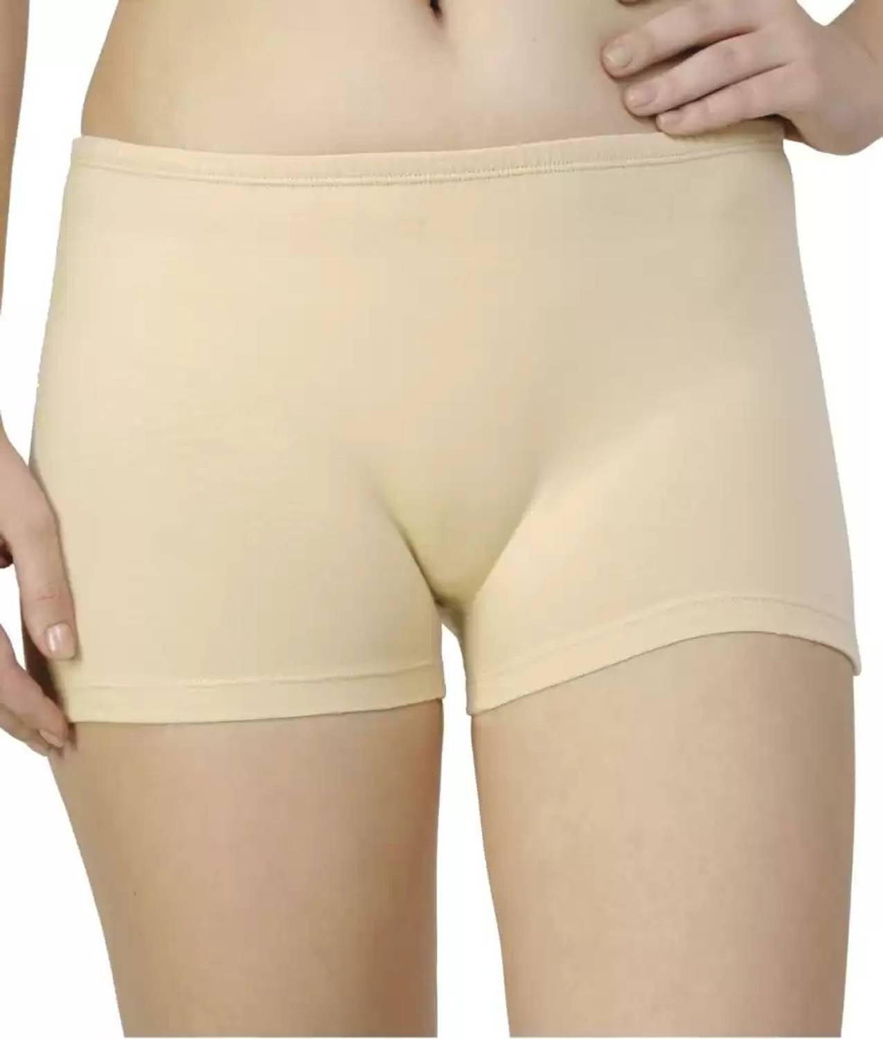 Ullas Solid Women Beige Gym Shorts