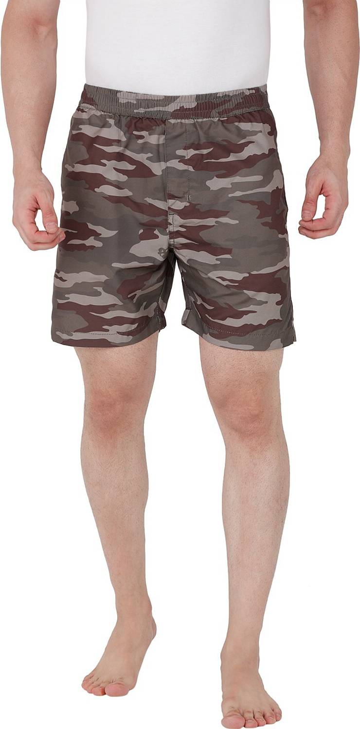 bEEVEE Printed Men Brown Boxer Shorts