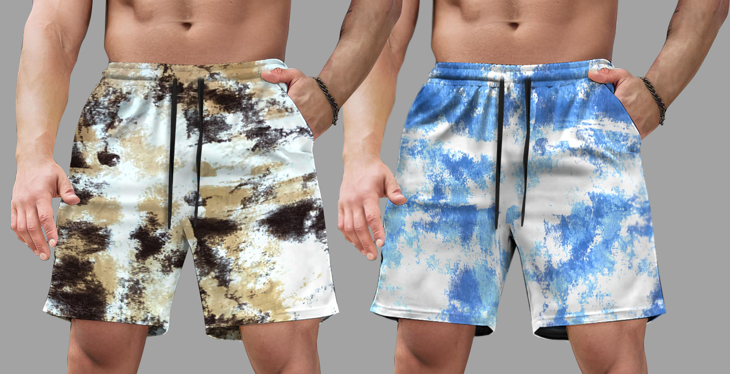 Image of KELONBRO Printed Men Multicolor Casual Shorts