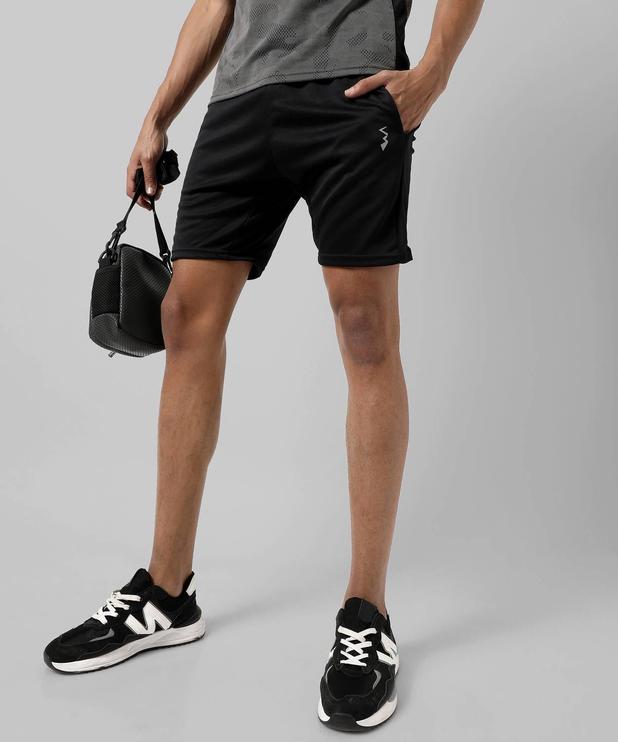 CAHOOT Solid Men Black Regular Shorts