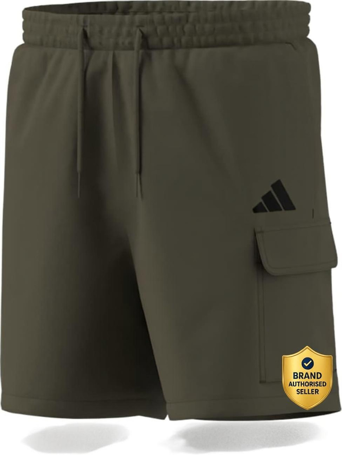 Image of ADIDAS Printed Men Green Sports Shorts