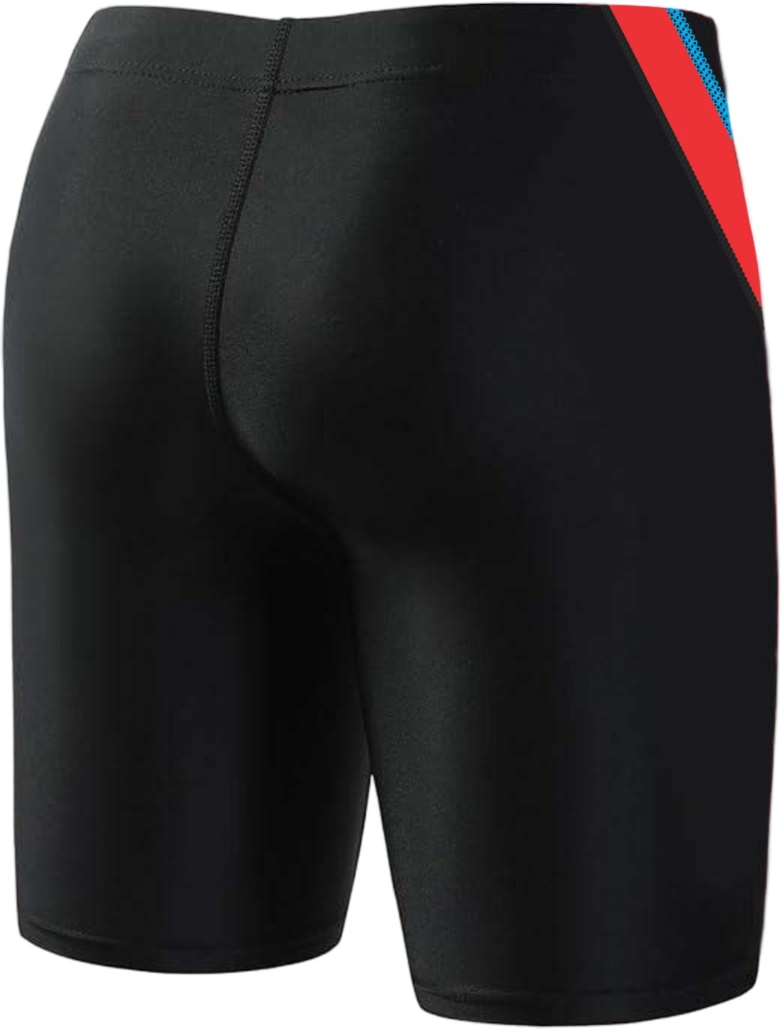 Image of Just Rider Self Design Men Black Swim Shorts