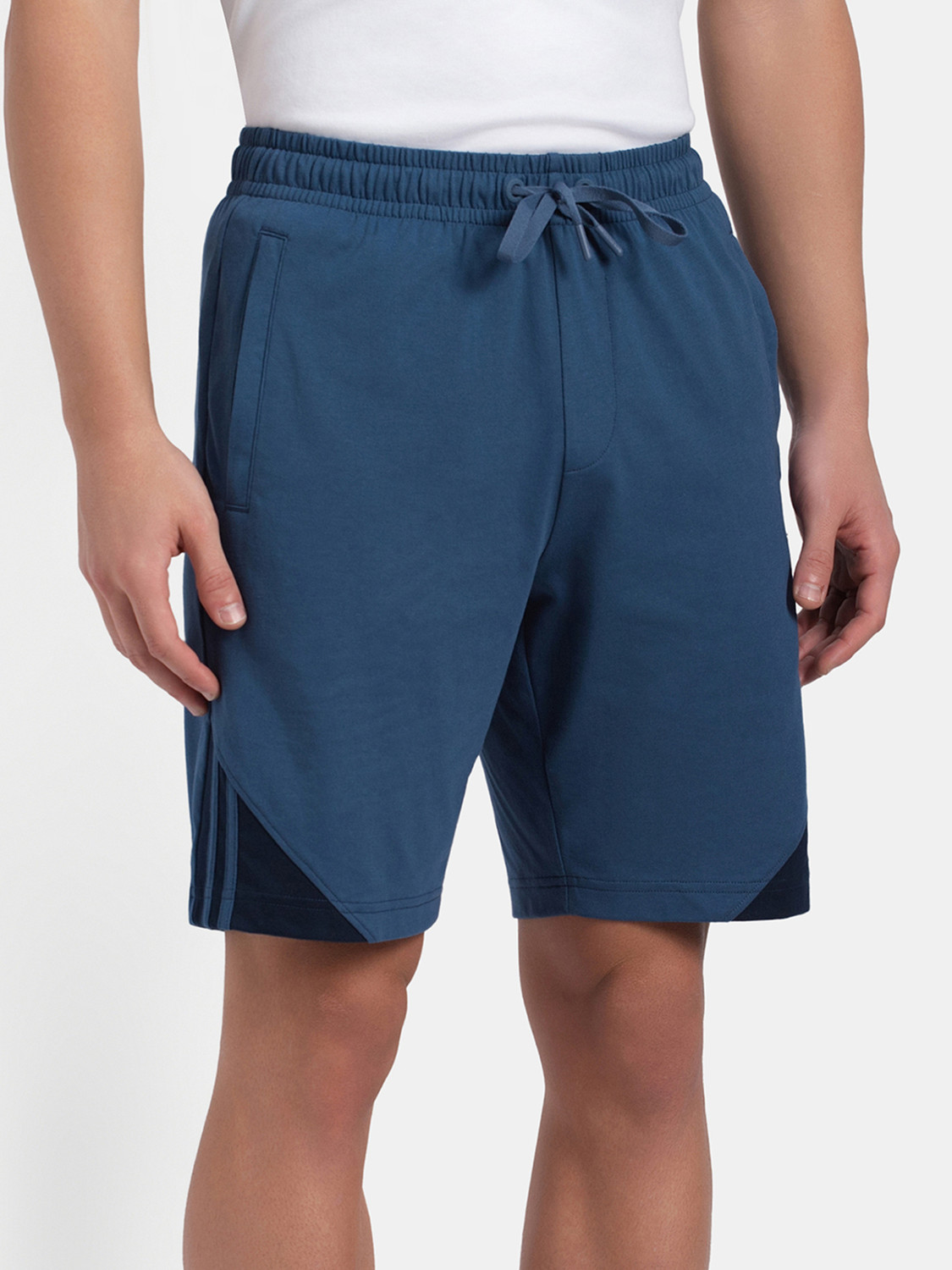 Image of JOCKEY Solid Men Blue Regular Shorts
