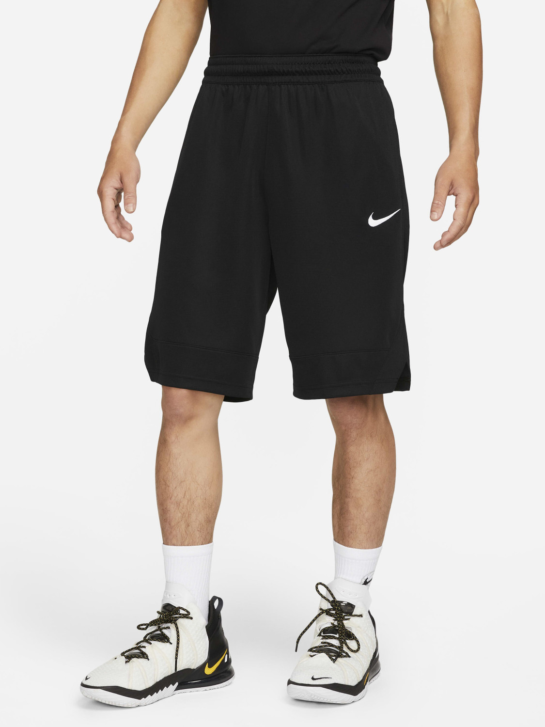 black nike nylon shorts
