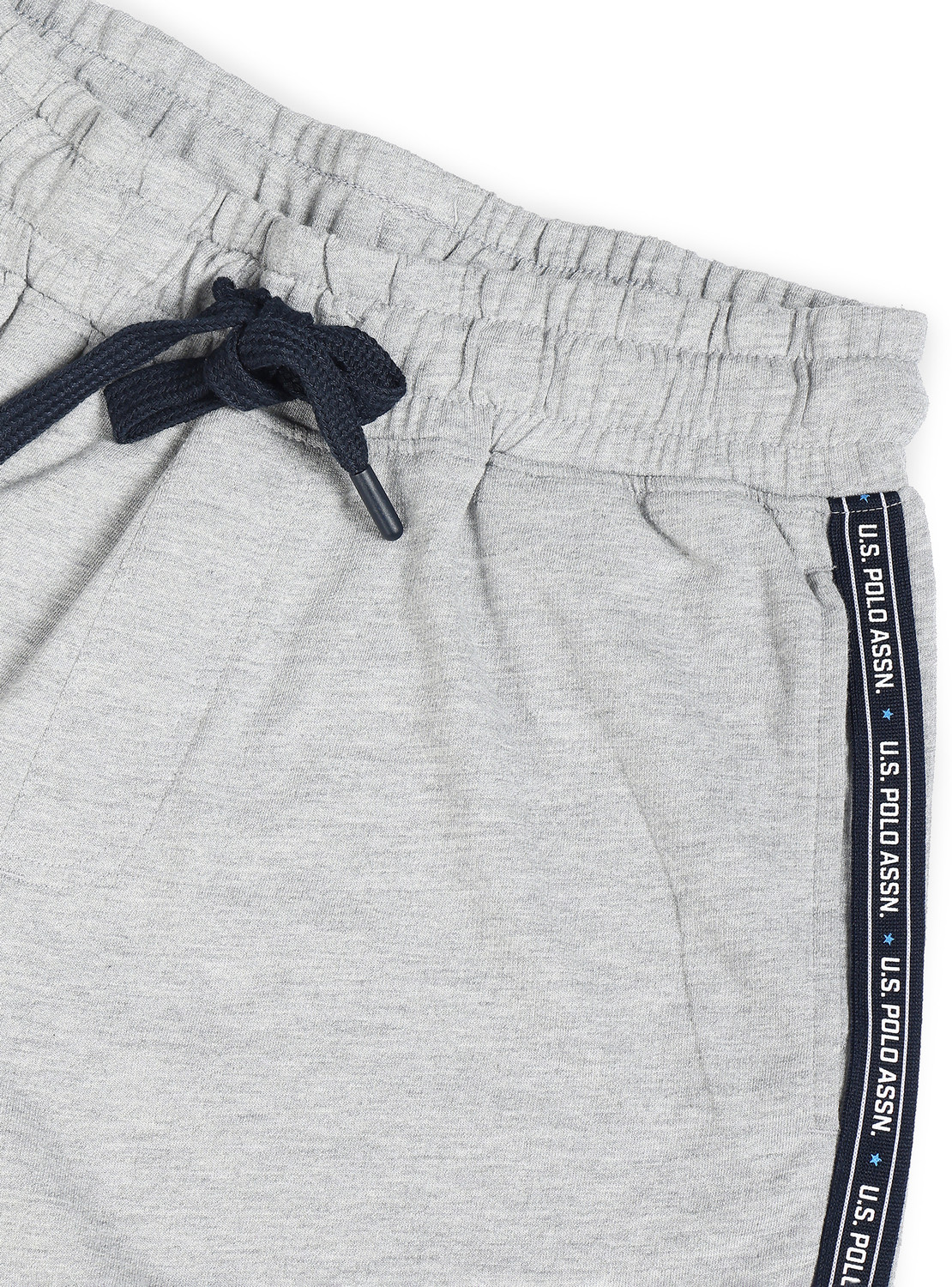 Image of U.S. POLO ASSN. Self Design Men Grey Sports Shorts