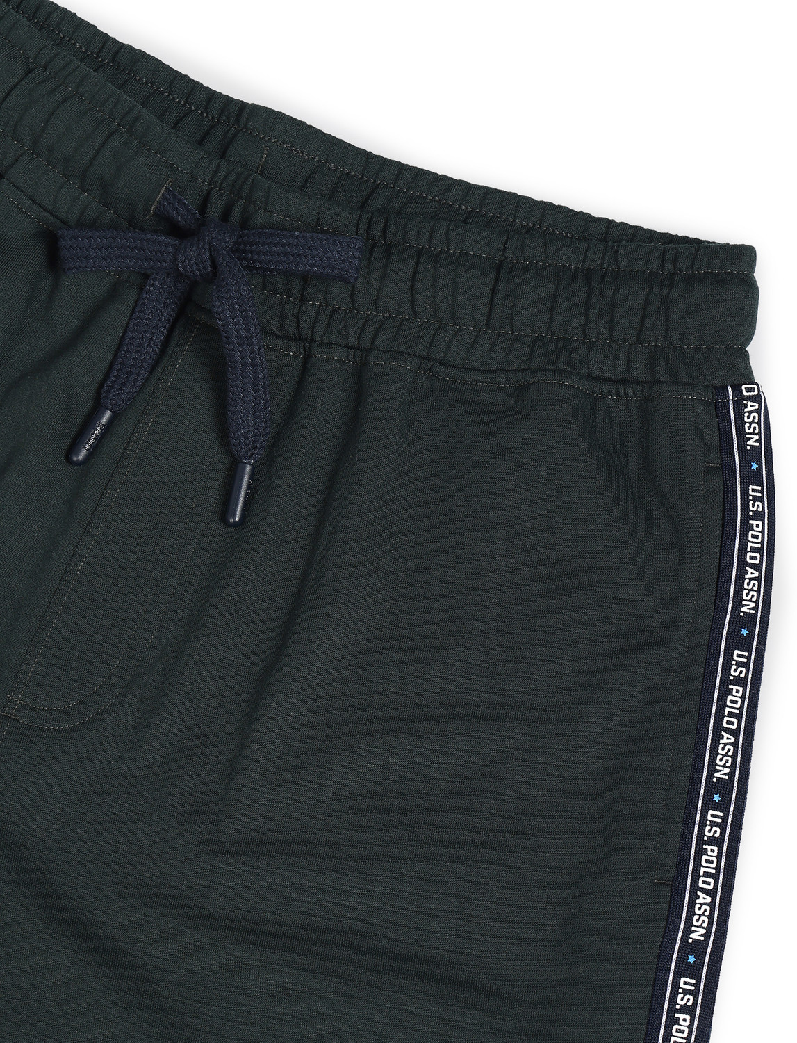 Image of U.S. POLO ASSN. Self Design Men Green Sports Shorts