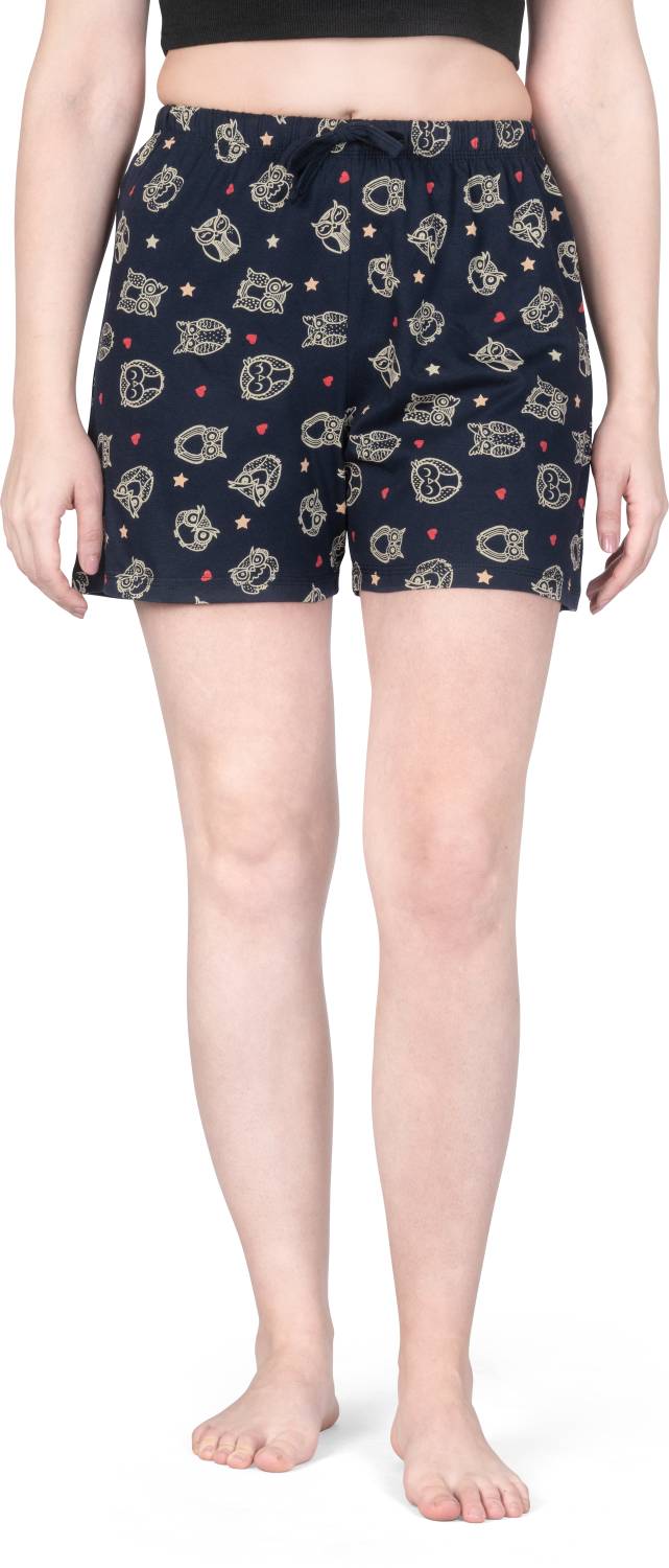 Ariel Printed Women Blue Casual Shorts