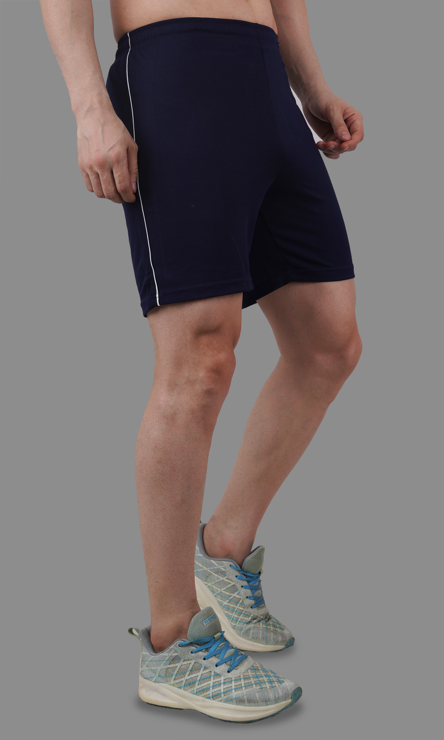 Image of Shiv Naresh Solid Men Blue Running Shorts