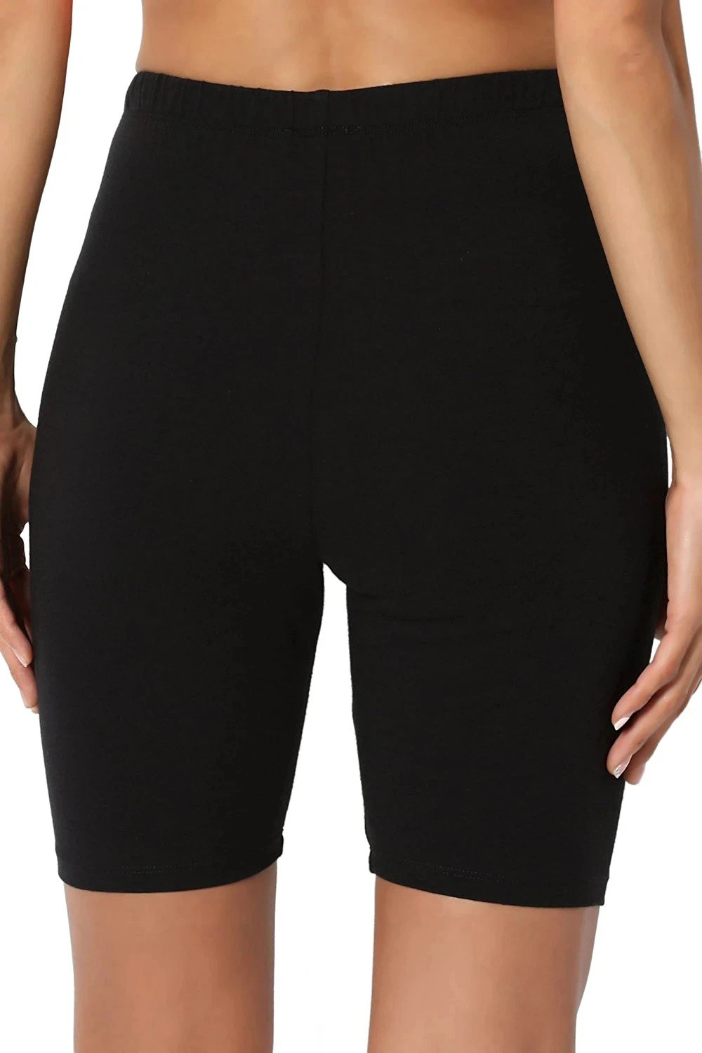 Image of Omikka Solid Women Black Cycling Shorts