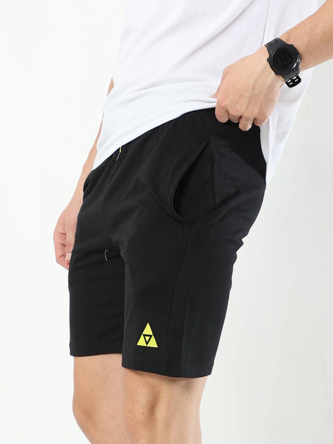 ARDEUR Solid Men Black Sports Shorts