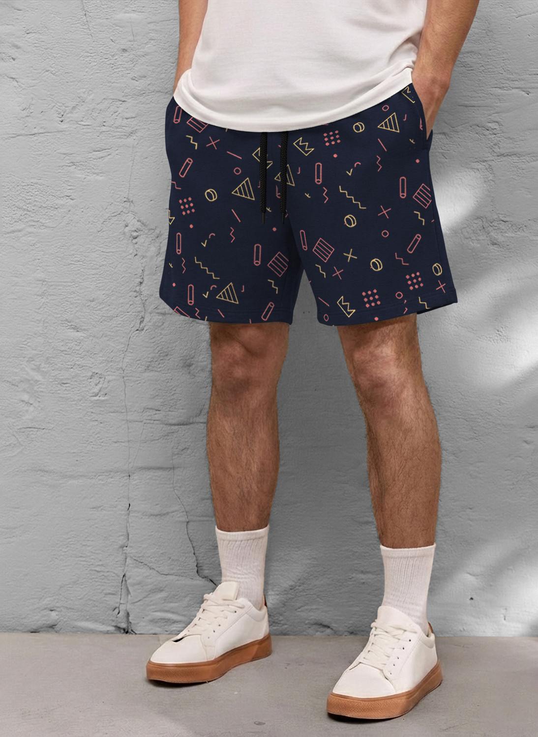 Image of TRIPR Printed Men Blue Regular Shorts