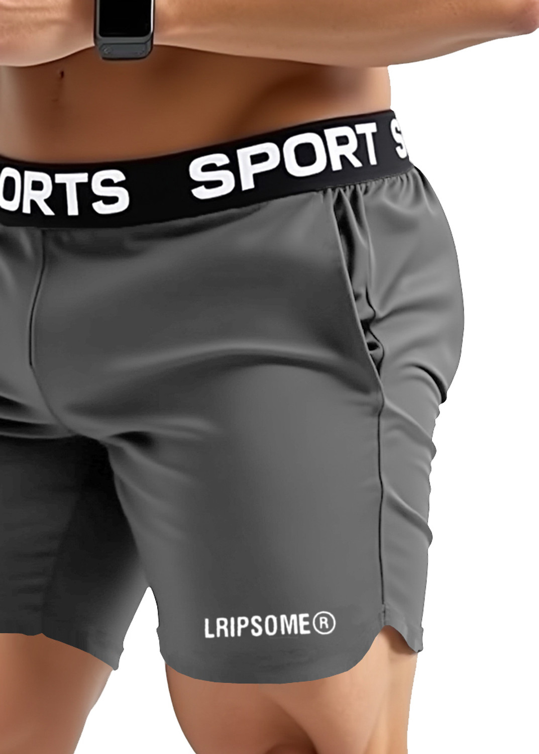Image of Lripsome Solid Men Grey Boxer Shorts
