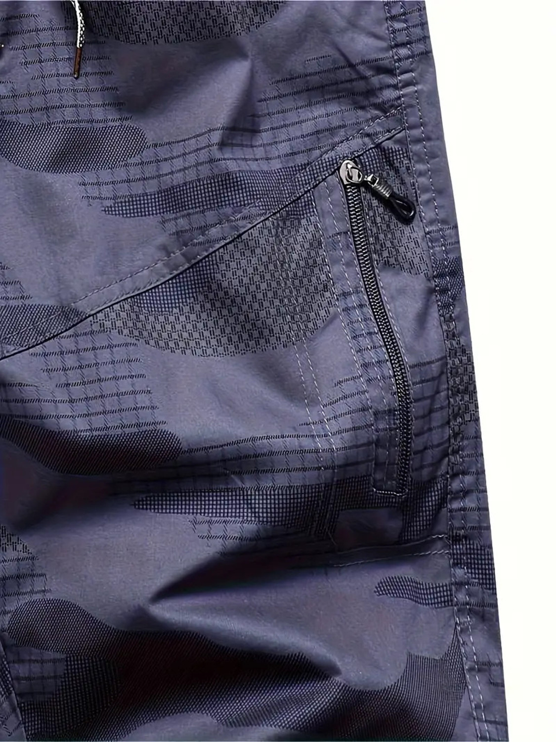 Image of sti Military Camouflage, Printed, Geometric Print Men Multicolor Cargo Shorts
