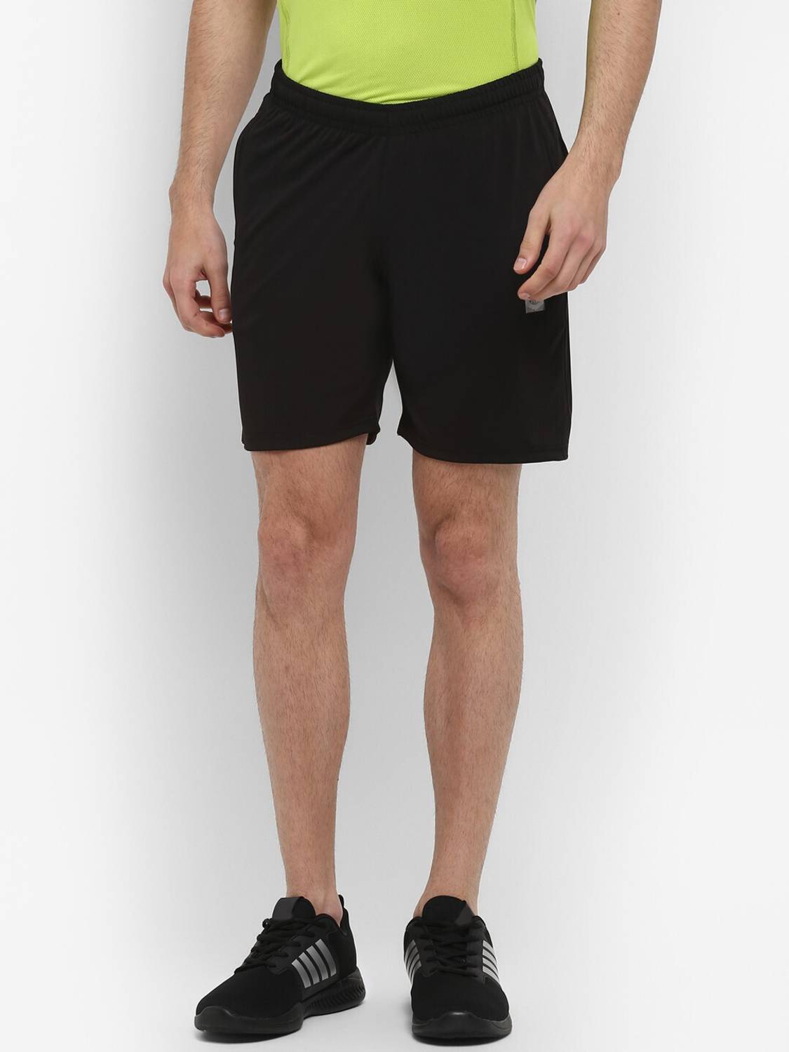 Alan Jones Solid Men Black Sports Shorts