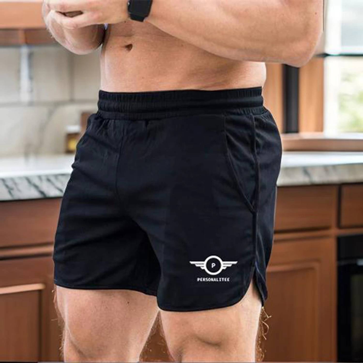 Bulbul Creations Solid Men Black Regular Shorts