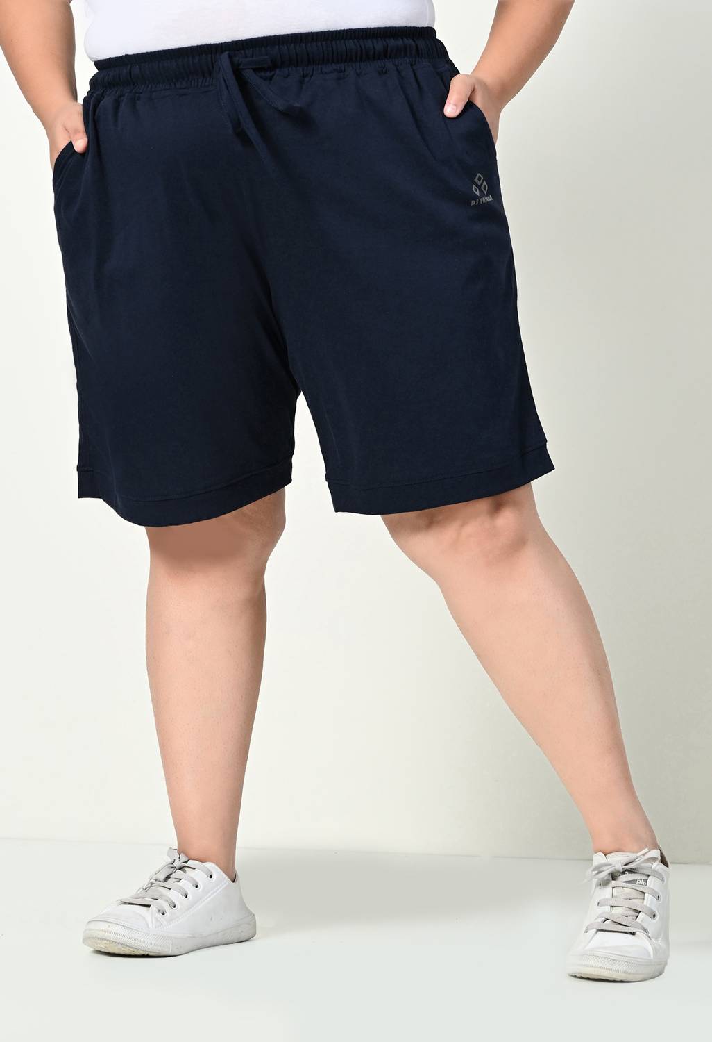 Alza Solid Women Blue Regular Shorts