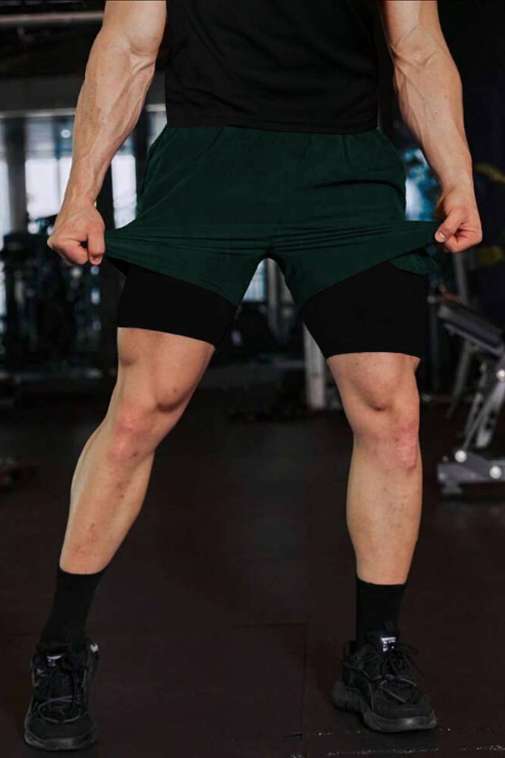 CULISH Men Green Sports Shorts - Image 4