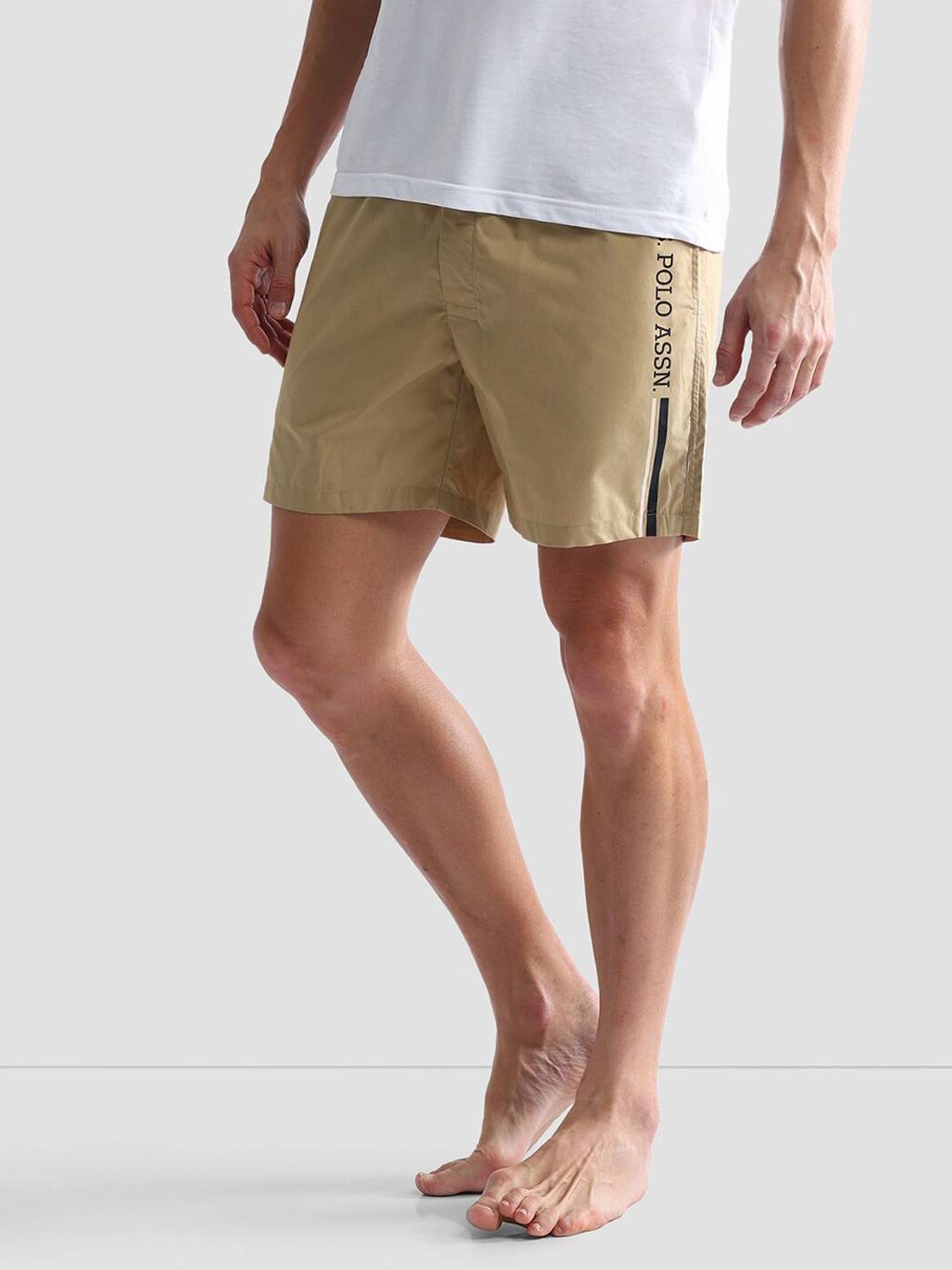 U.S. POLO ASSN. Men Beige Night Shorts - Image 4