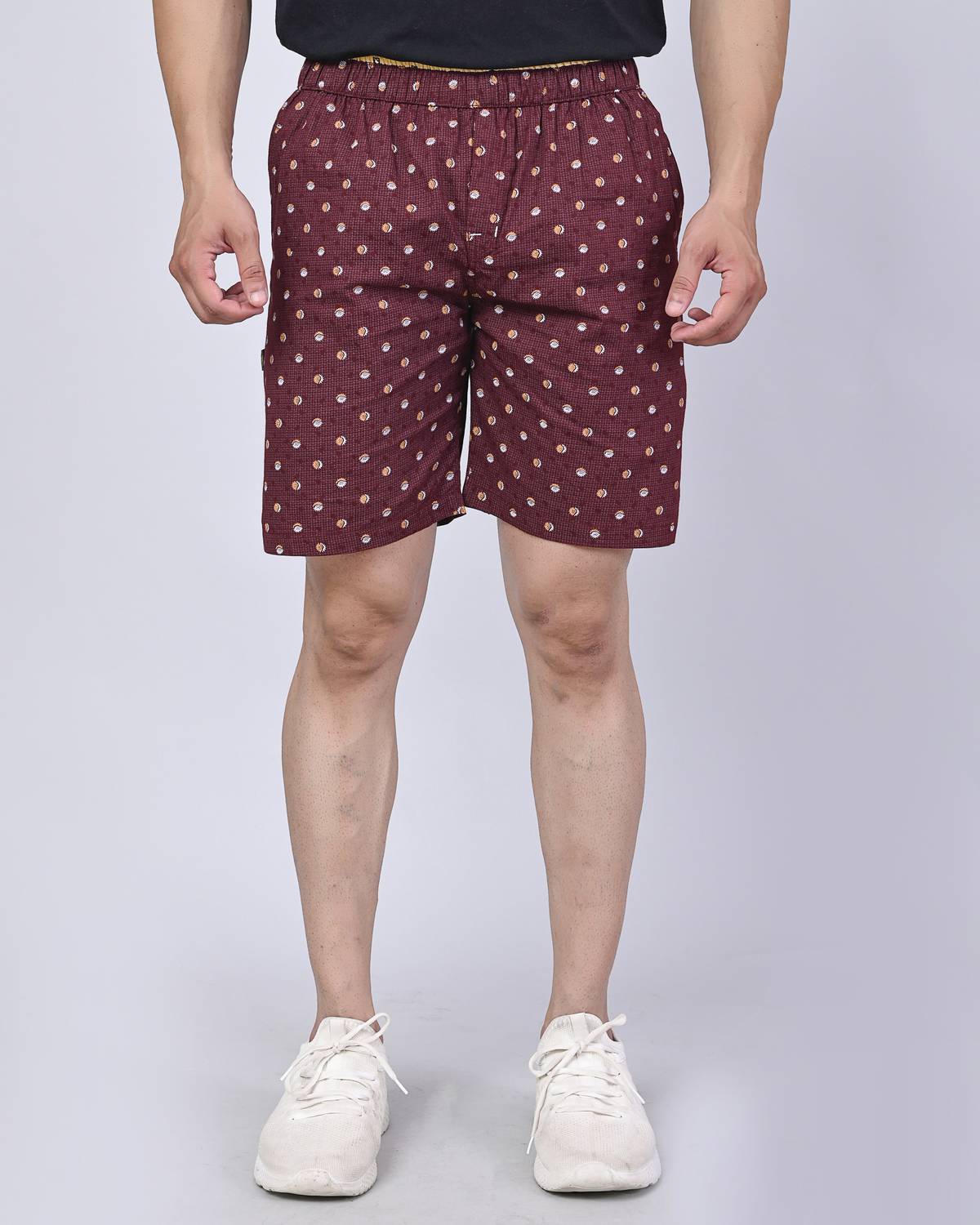 Cargo Sports Printed Men Maroon Bermuda Shorts
