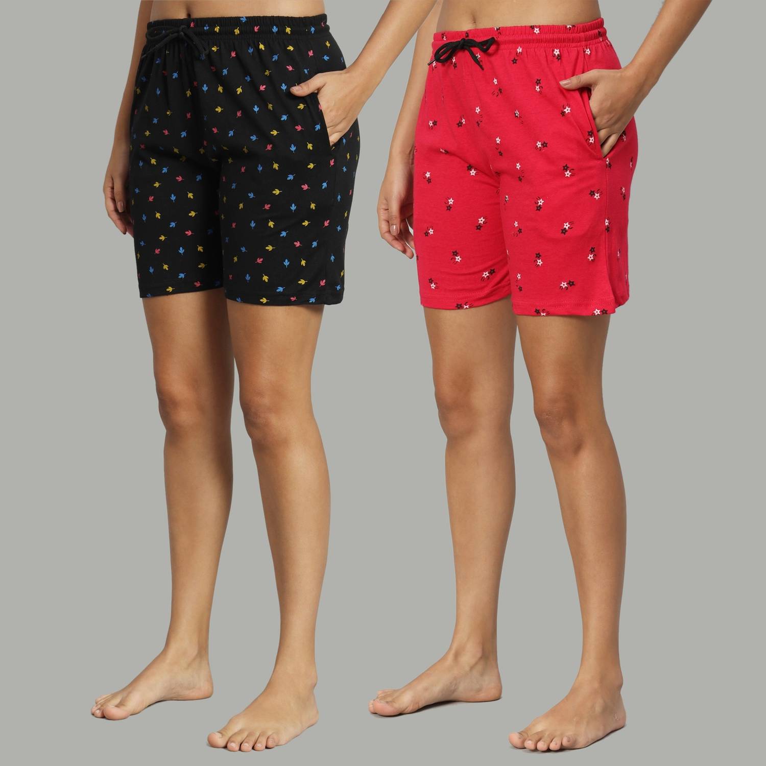 Brayles Printed Women Multicolor Casual Shorts