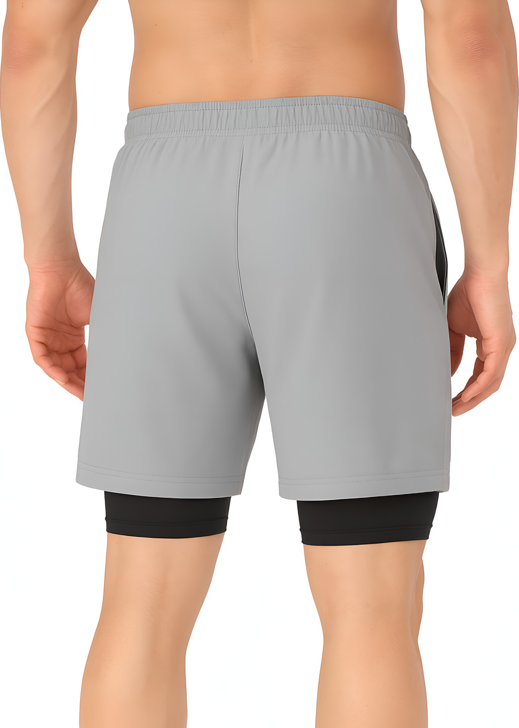 Image of FANEX FITNESS Solid Men Maroon Gym Shorts, Running Shorts, Sports Shorts, Compression Shorts