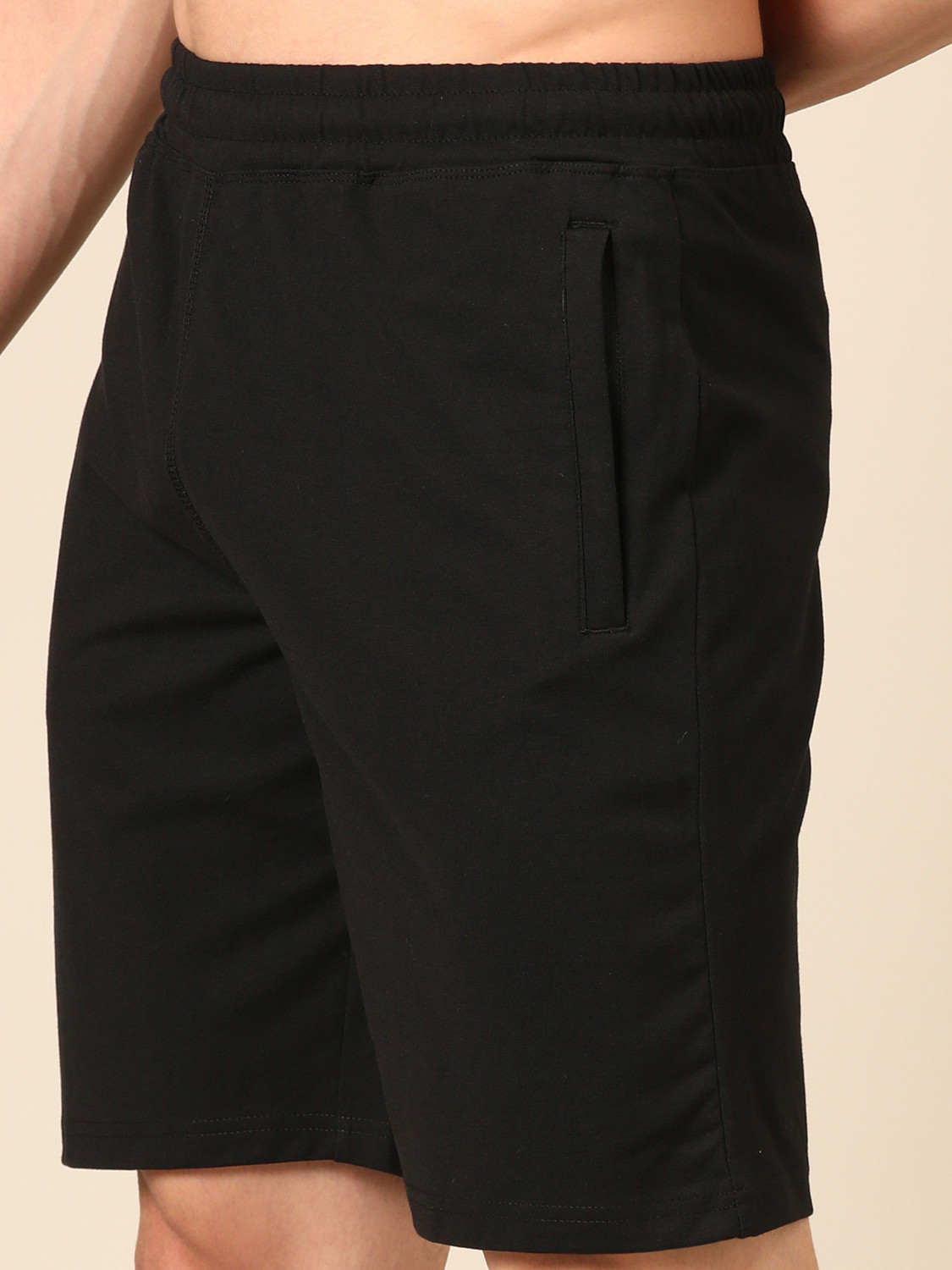 Image of Pepe Jeans Solid Men Black Sports Shorts