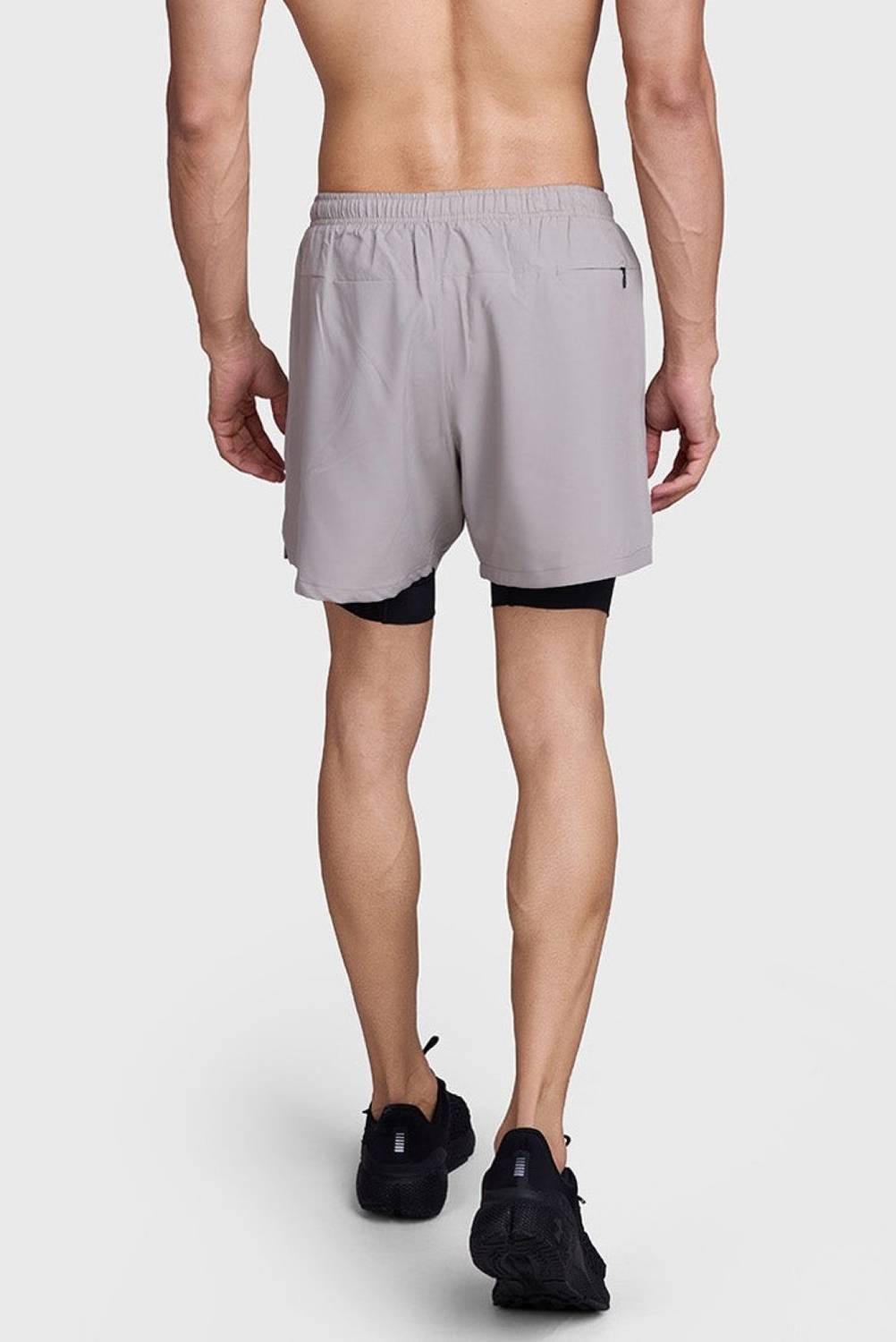 FuaarK Men Beige, Black Running Shorts - Image 2