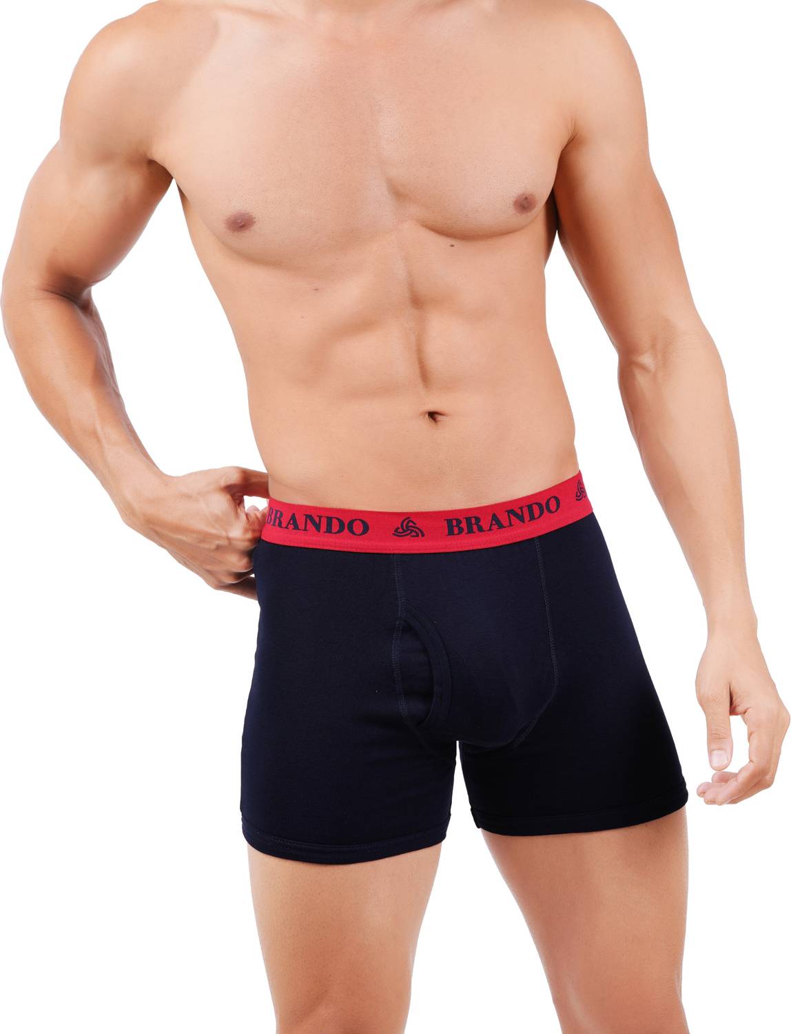 BRANDO Solid Men Blue Boxer Shorts