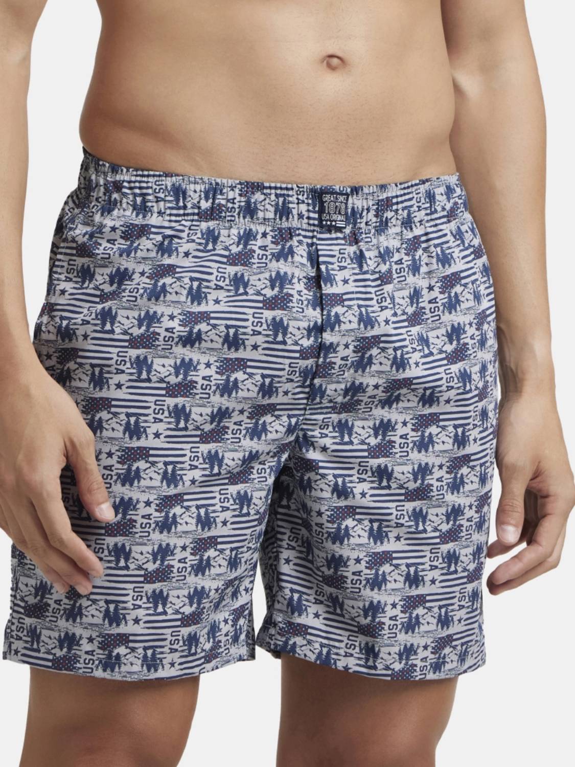 JOCKEY Printed Men Multicolor Boxer Shorts Pack of 2 - Image 3