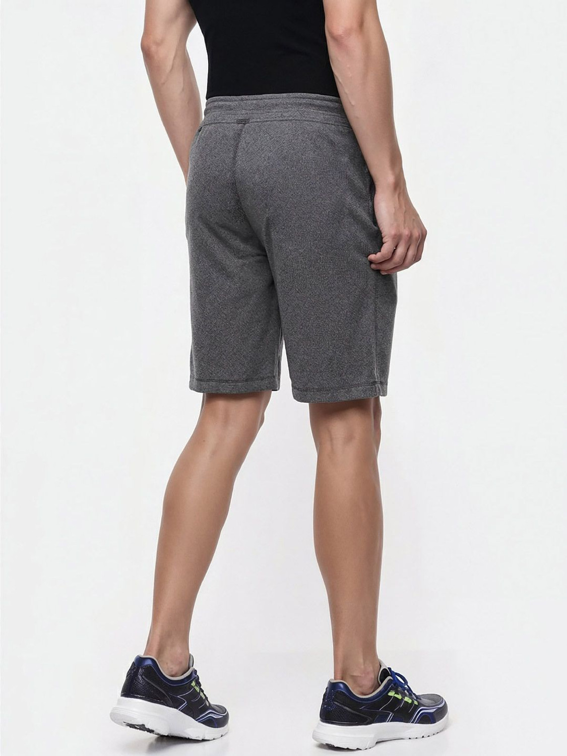 Image of MACRO BY RUPA Solid Men Grey Basic Shorts