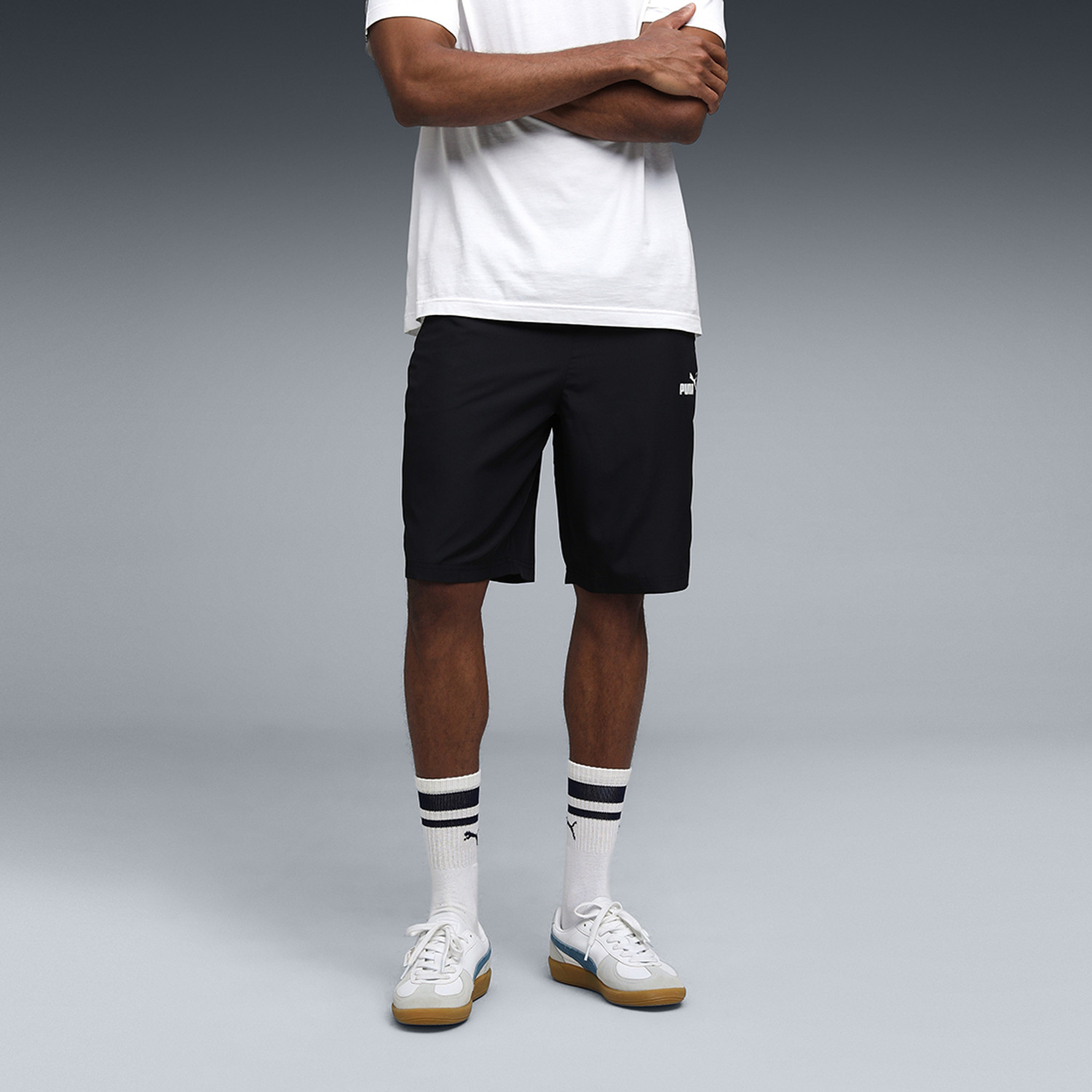 Image of PUMA Solid Men Black Casual Shorts