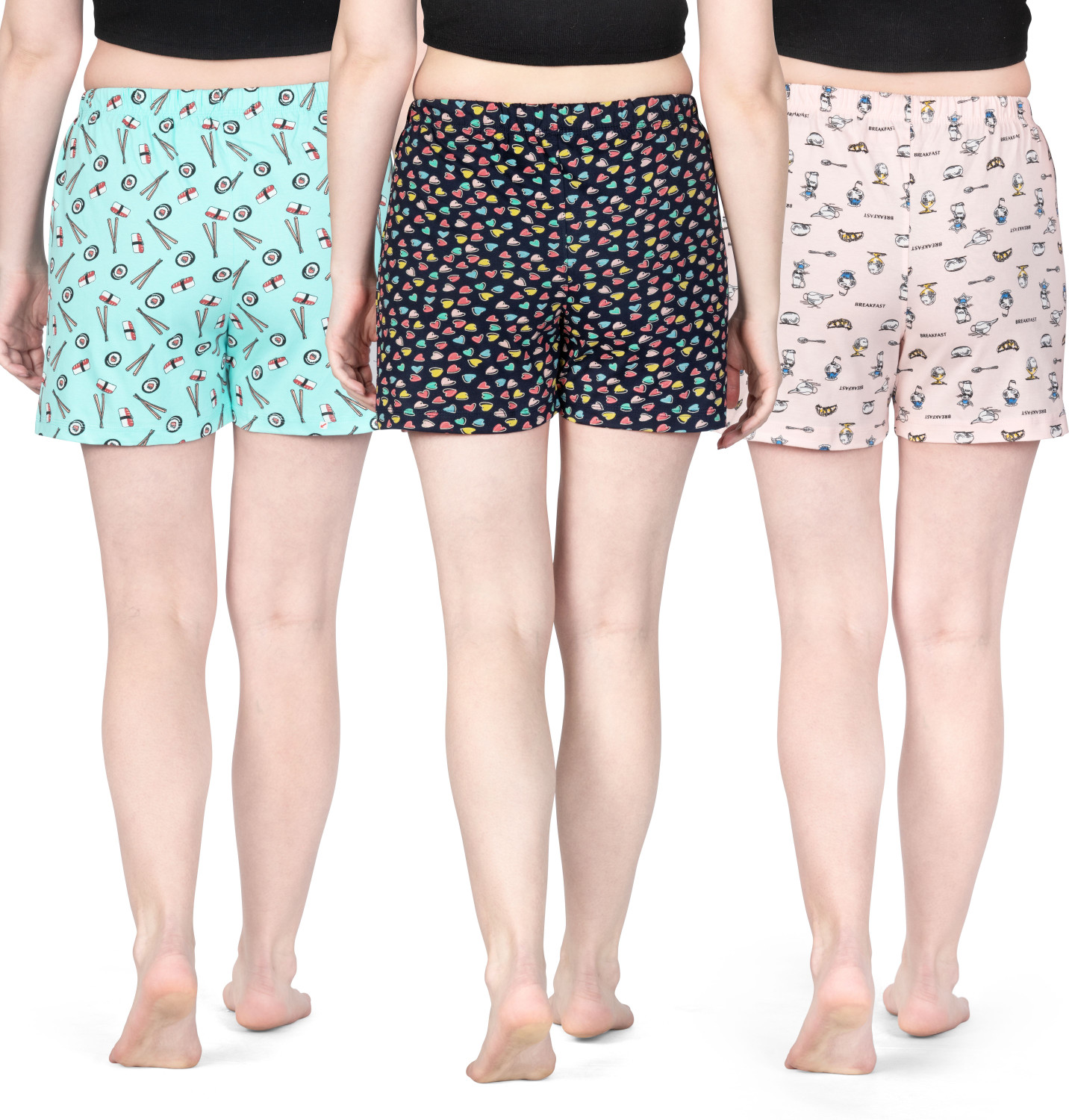 Image of Ariel Printed Women Multicolor Regular Shorts
