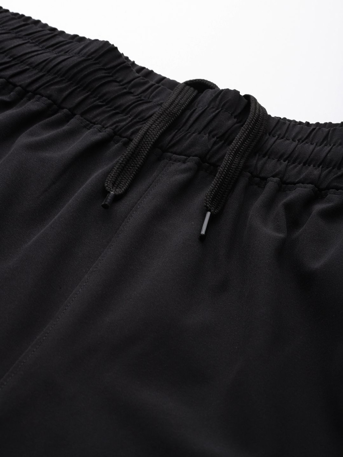 Image of HRX by Hrithik Roshan Solid Men Black Regular Shorts