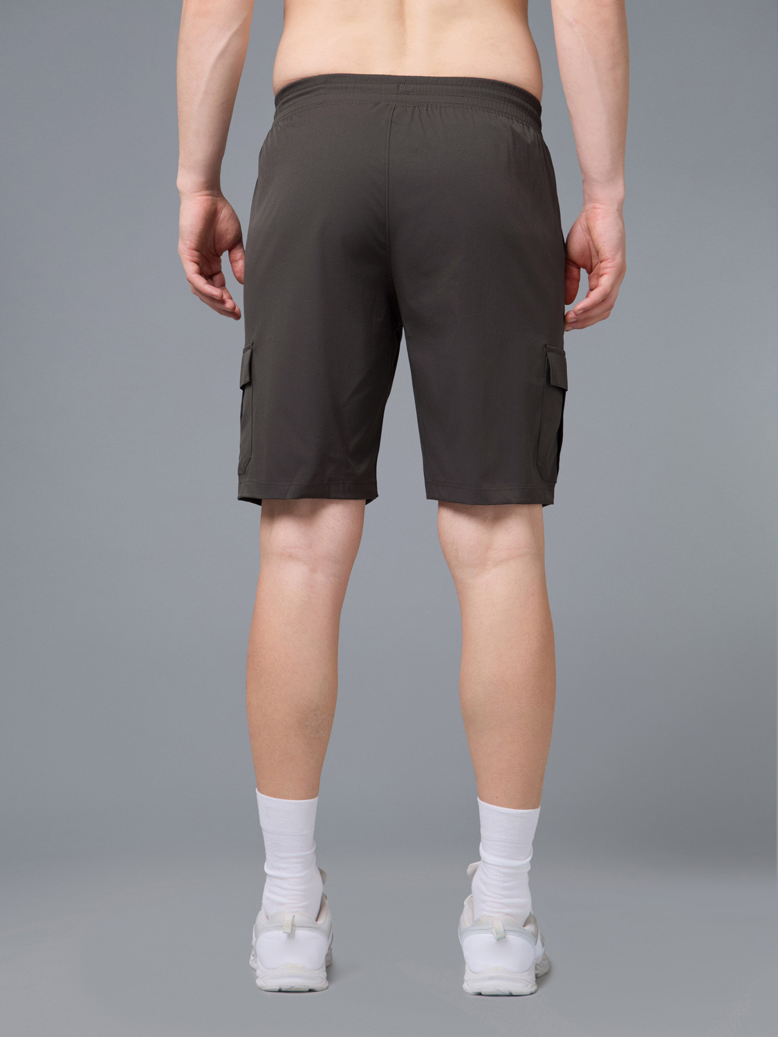 Image of TECHNOSPORT Solid Men Green Basic Shorts