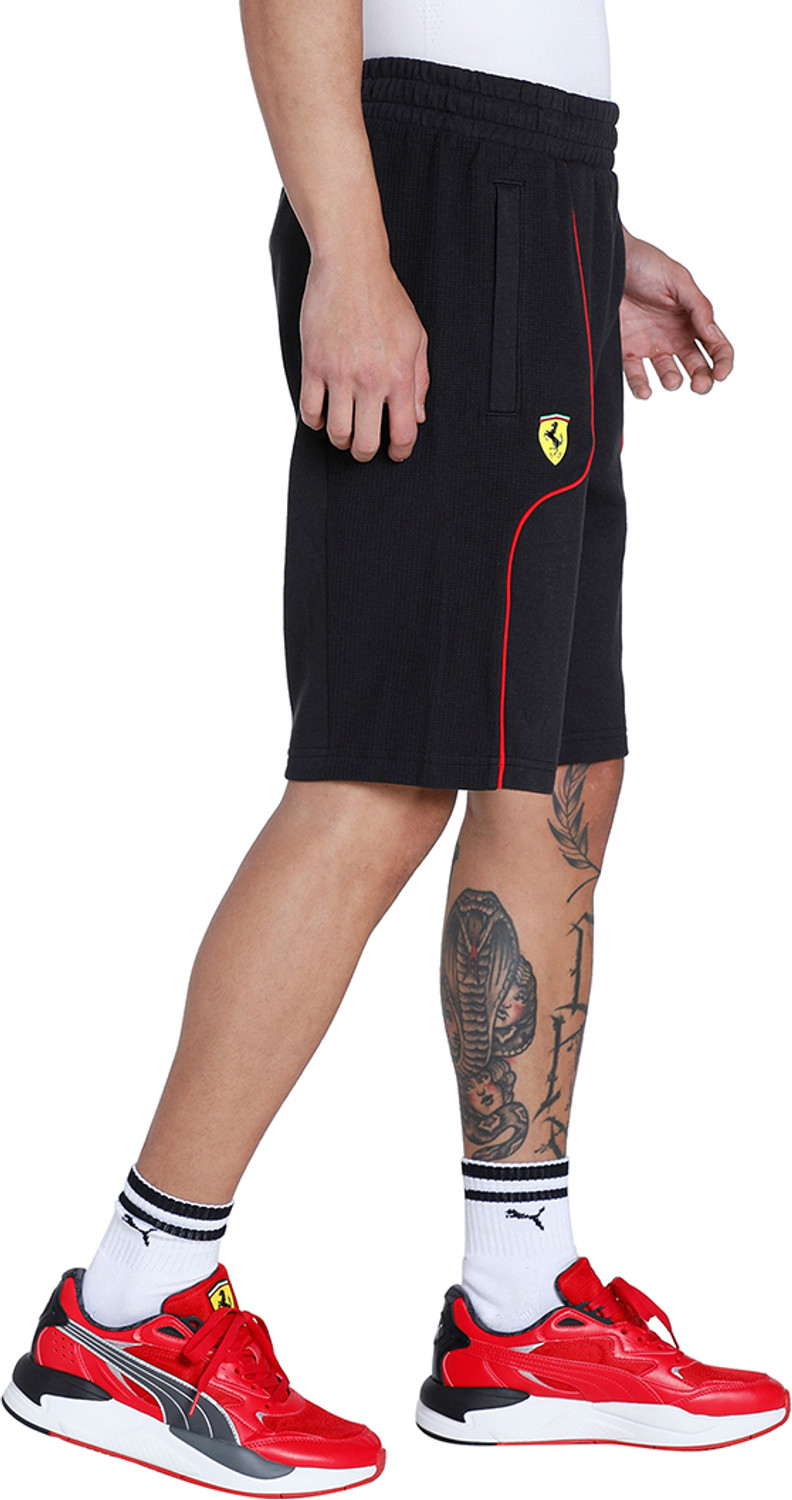Image of PUMA Solid Men Black Casual Shorts