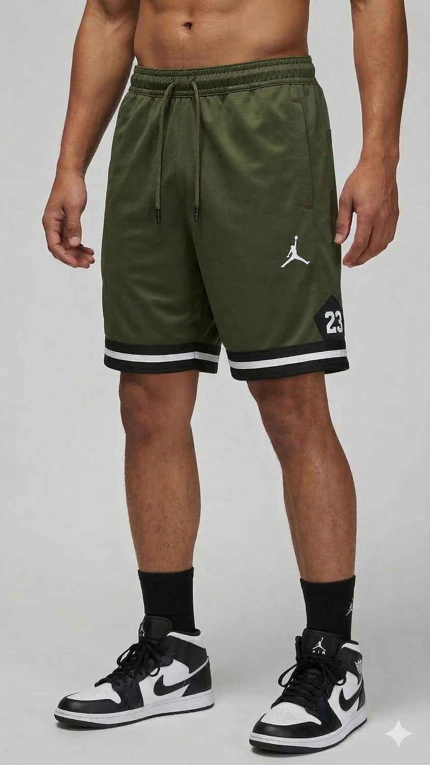 Image of Minklane Solid, Printed, Striped Men Dark Green Sports Shorts, Gym Shorts, Casual Shorts