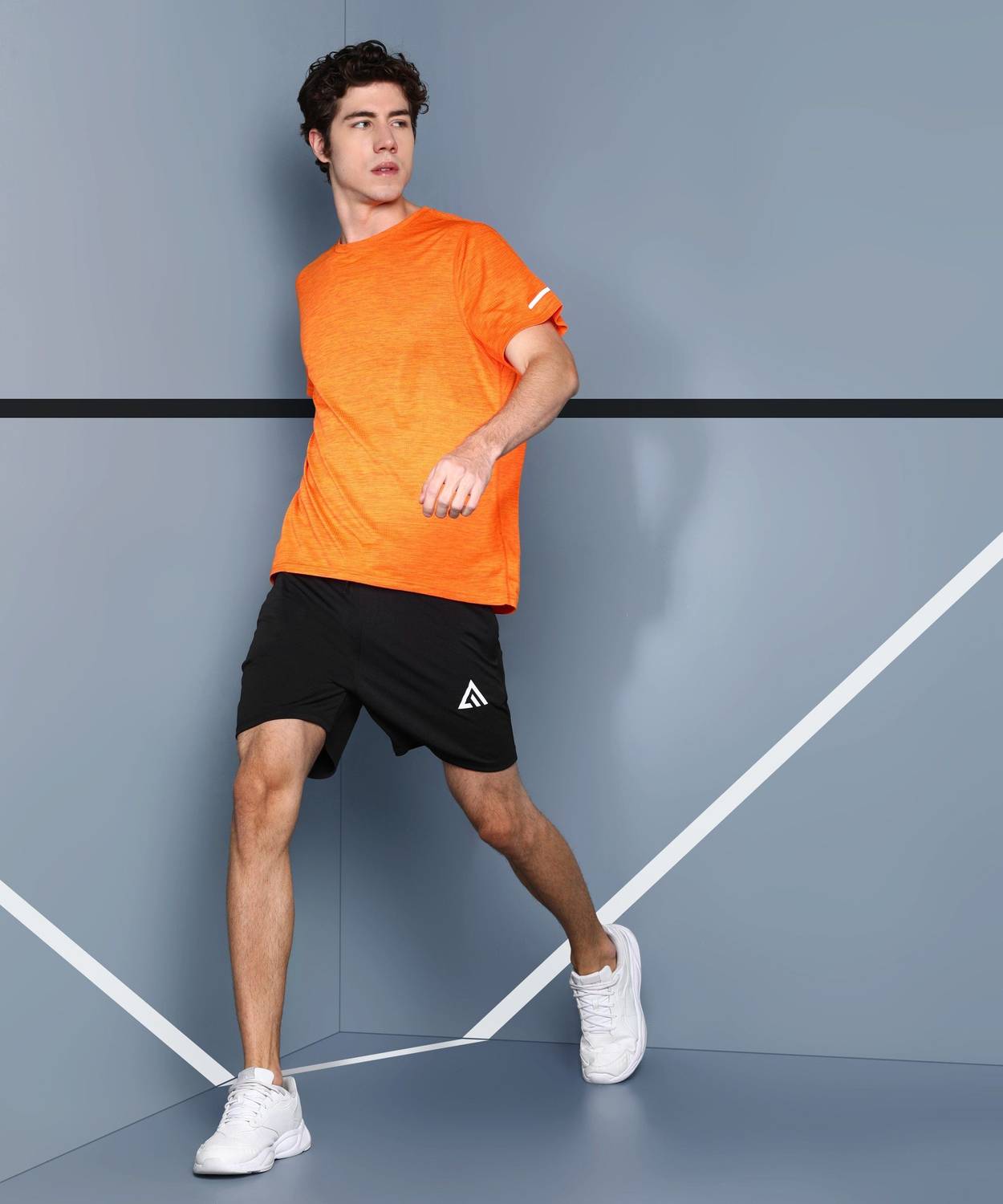 Adrenex Men Black, Grey Basic Shorts Pack of 2 - Image 3