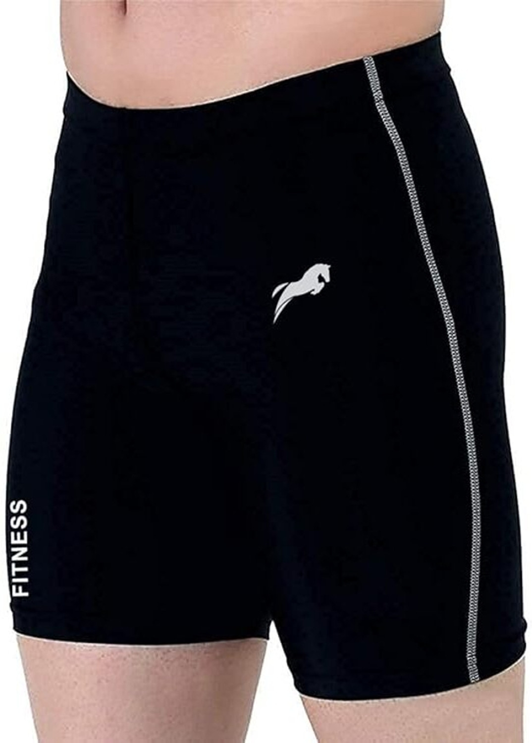 Image of Just Rider Solid, Color Block Men Black, Blue Swim Shorts