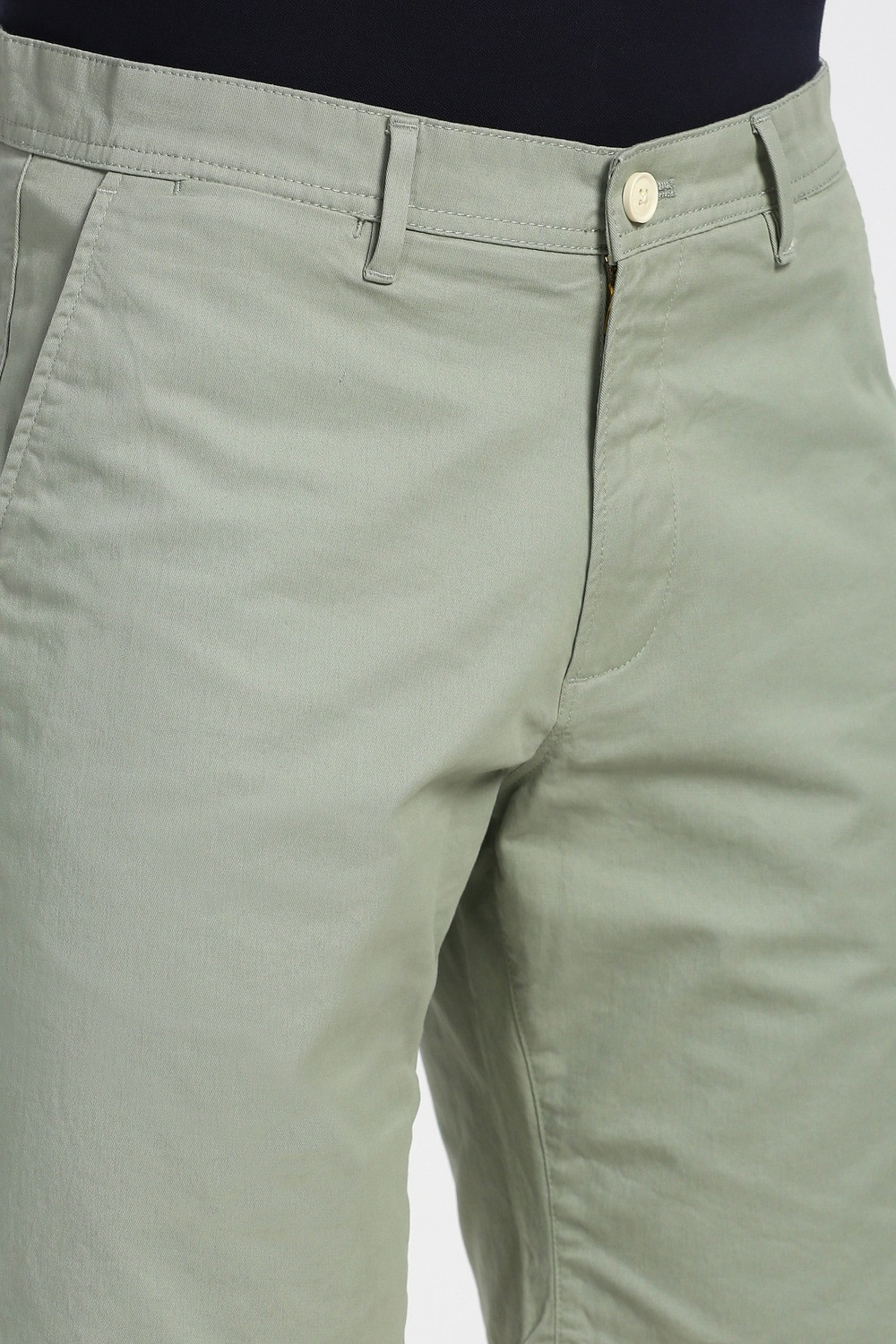 Image of PETER ENGLAND Solid Men Green Casual Shorts