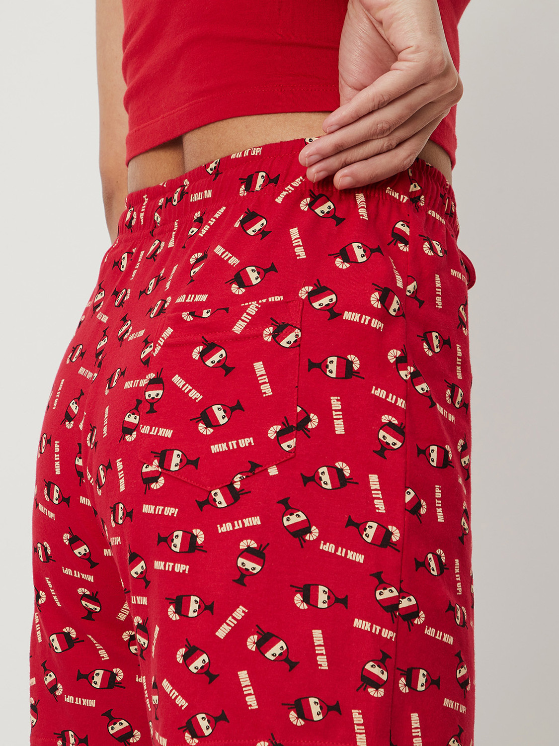Image of MAX Printed Women Red Regular Shorts