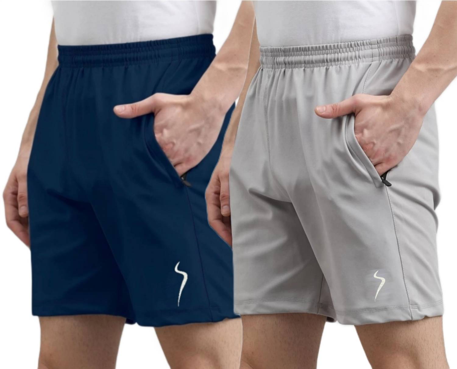 karwa Solid Men Multicolor Sports Shorts Pack of 2 - Image 1