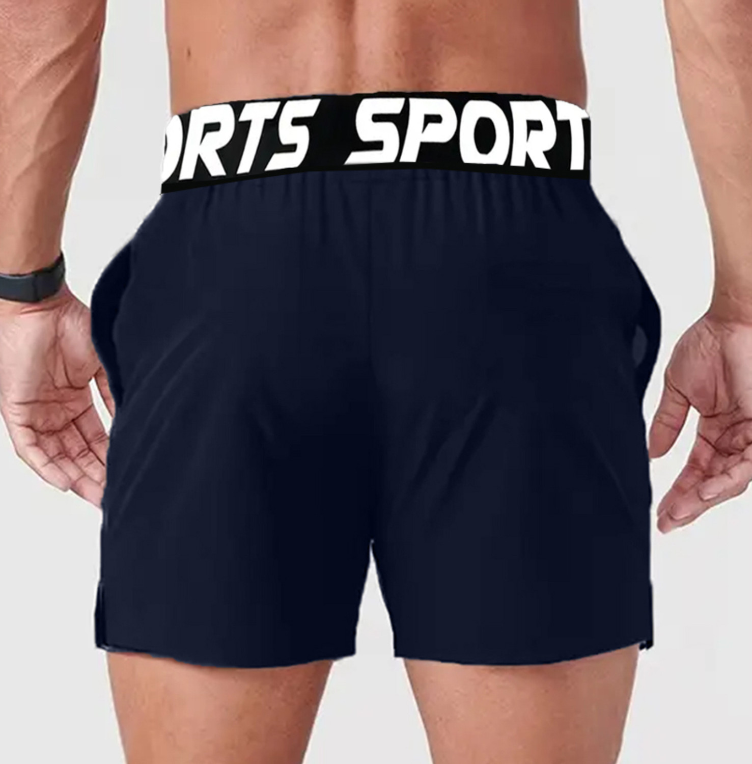 Image of Lripsome Solid Men Dark Blue Boxer Shorts