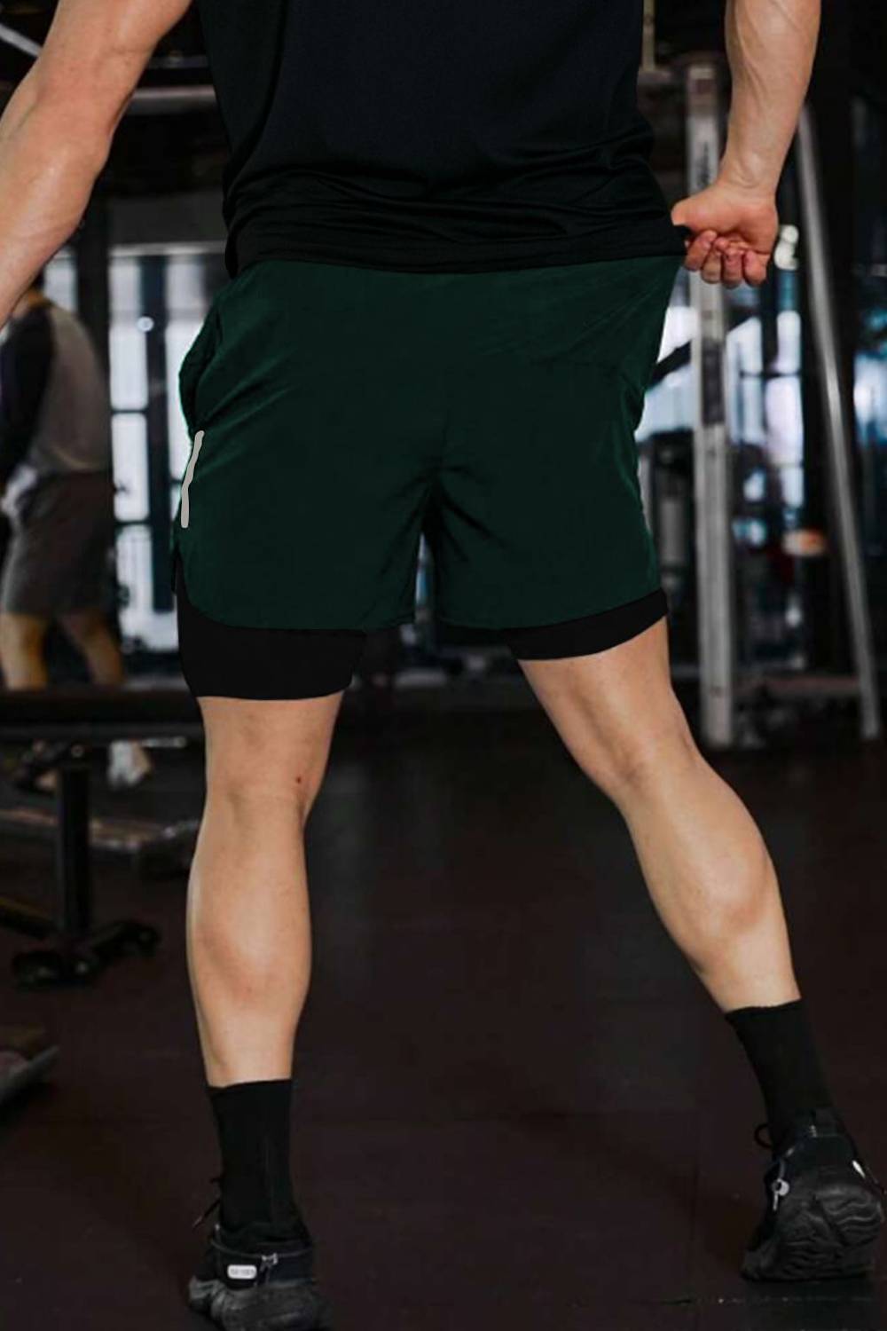 CULISH Men Green Sports Shorts - Image 5