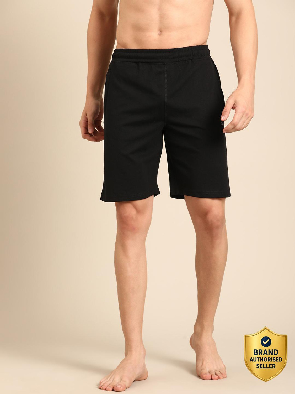 Image of Pepe Jeans Solid Men Black Casual Shorts