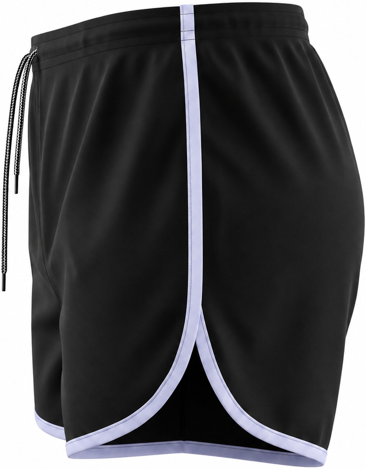 Image of orxx Pack of 2 Printed Men White, Black Running Shorts, Gym Shorts