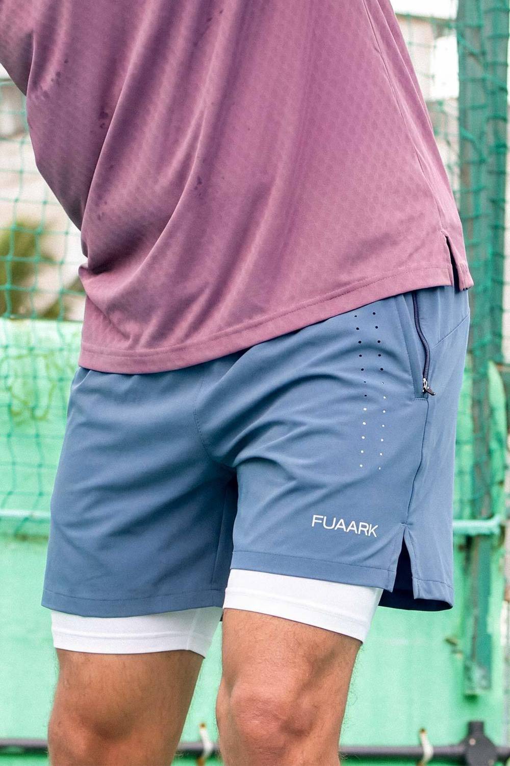 FuaarK Solid Men Grey Running Shorts - Image 5