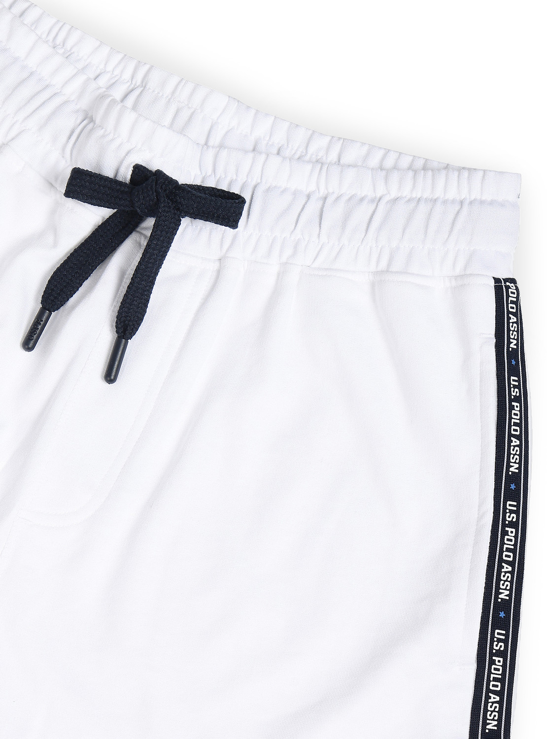 Image of U.S. POLO ASSN. Self Design Men White Sports Shorts